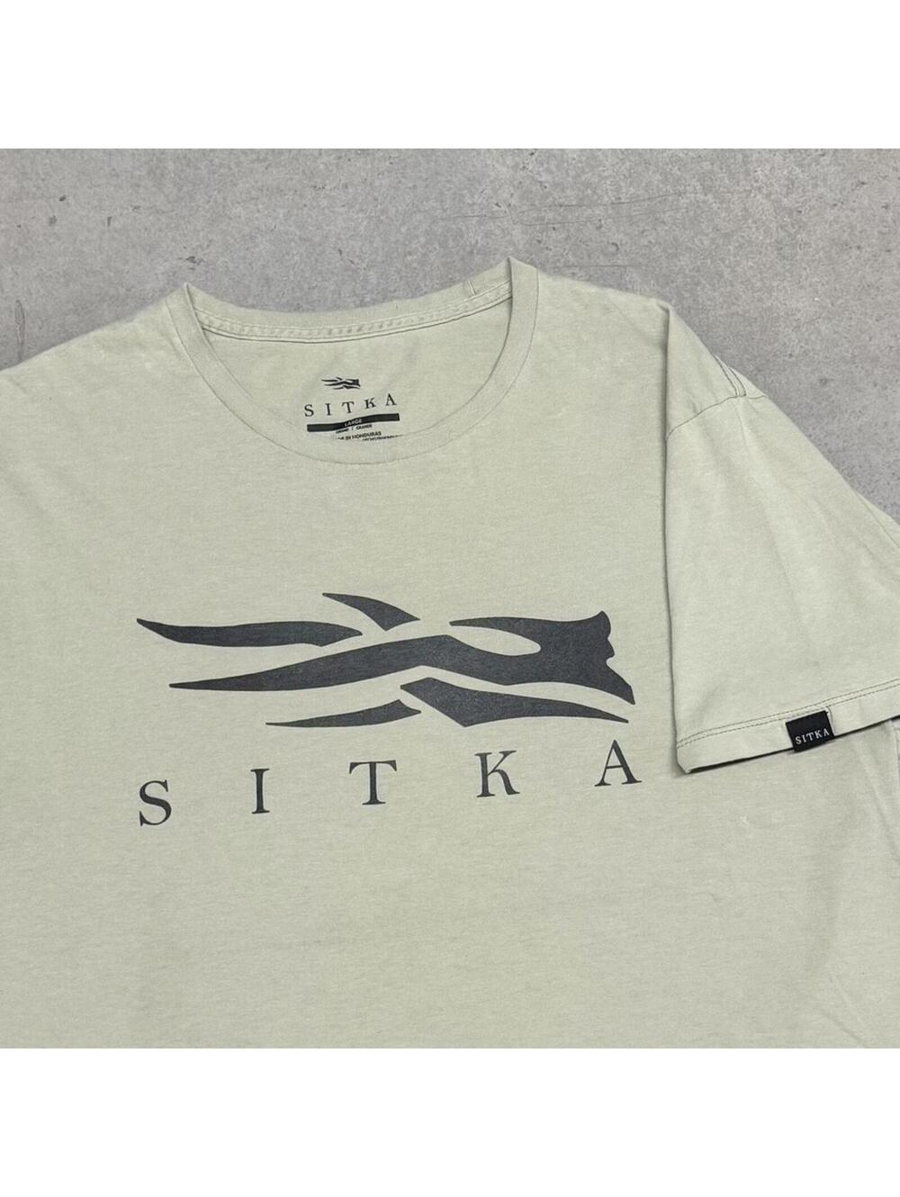 Sitka Icon T Shirt Mens Large Beige Pima Cotton Hunting Outdoors Gorpcore